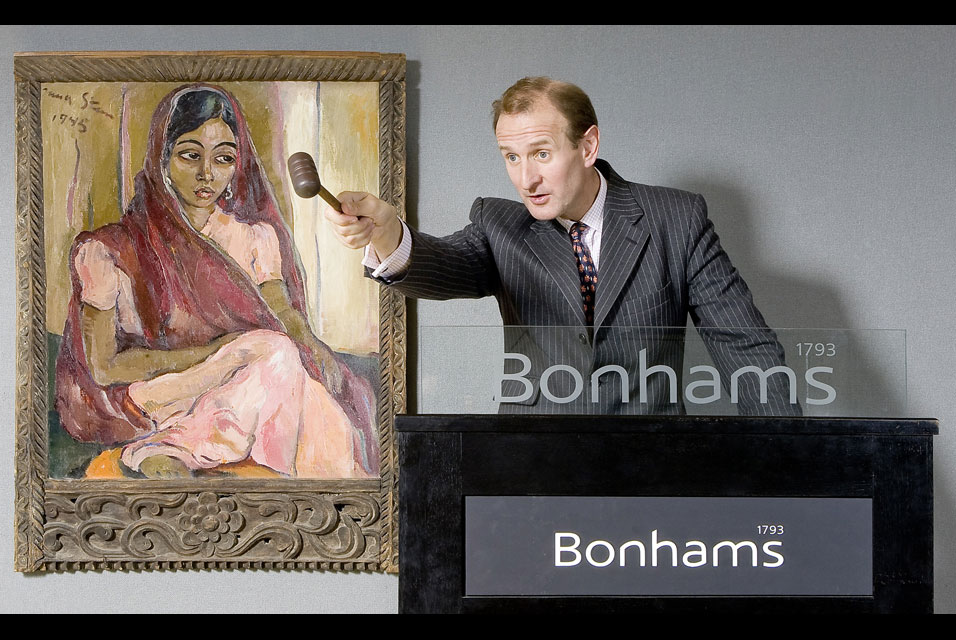 Click the image for a view of: Irma Stern's Bahora Girl sold for R26.42 million. Photo: Bonhams.